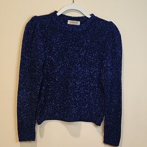 Blue Sparkly Sweater